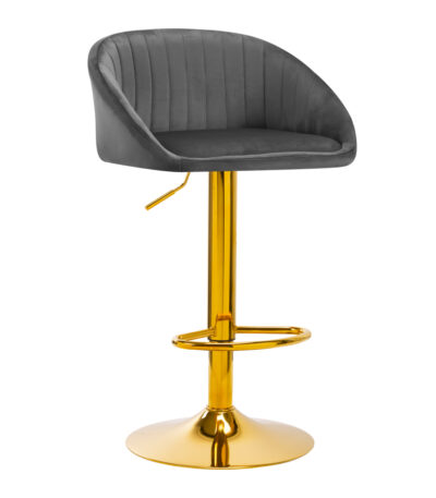 4Rico Bar Hocker Qs-B16G Gris Velours