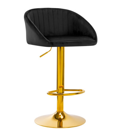 4Rico Bar Hocker Qs-B16G Noir Velours