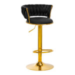 4Rico Bar Hocker Qs-B313A Velours Noir