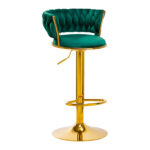 4Rico Bar Hocker Qs-B313A Velours Vert