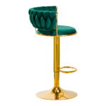 4Rico Bar Hocker Qs-B313A Velours Vert 1