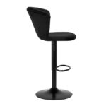 4Rico Bar Hocker Qs-B801 Velours Noir 1