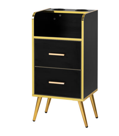 Aide-Coiffeuse Gabbiano Trix Or Noir