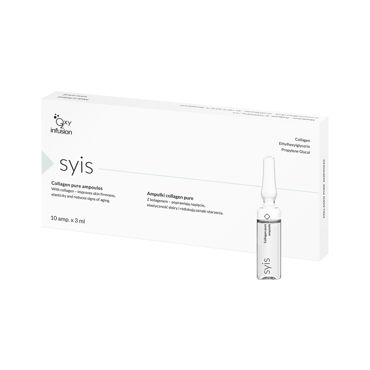 Ampoules De Collagène Pur Syis 100% 10X3 Ml Ampoules De Collagène Pur Syis 100% 10X3 Ml