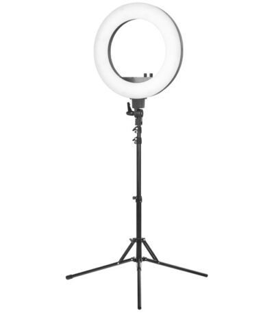 Anneau Lumineux Led 18" 48 W Noir + Trépied
