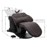 Appareil De Lavage Électrique Pour Coiffure Gabbiano Trycho Marron 16