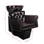 Bac À Shampoing Gabbiano Berlin Noir / Bol Noir 1