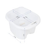 Bassin De Pédicure Avec Rouleaux Blancs 3