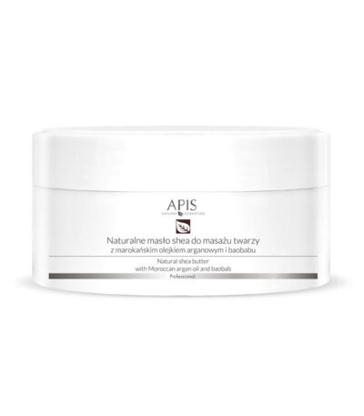 Beurre De Karité Naturel Apis À L'Huile D'Argan. Pour Massage Du Visage. 100 G
