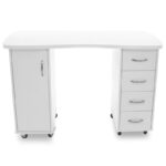 Bureau 2027 Blanc Deux Armoires