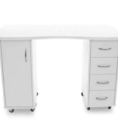 Bureau 2027 Blanc Deux Armoires