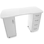 Bureau 2027 Blanc Deux Armoires 3
