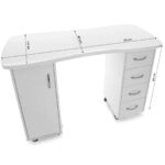 Bureau 2027 Blanc Deux Armoires 4