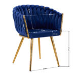 Chaise 4Rico Qs-Gw06G Bleu Marine 8