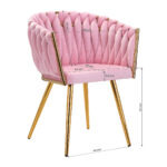 Chaise 4Rico Qs-Gw06G Rose 8
