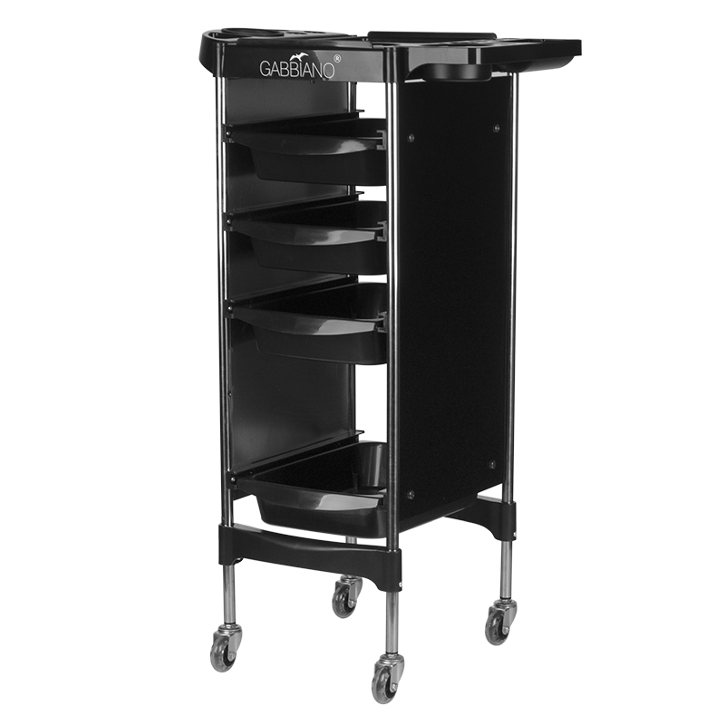 Chariot De Coiffure Gabbiano Fx11-2 Noir Chariot De Coiffure Gabbiano Fx11-2 Noir