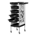 Chariot De Coiffure Gabbiano X11-9 Graphismes Blancs 1