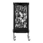 Chariot De Coiffure Gabbiano X11-9 Graphismes Noirs 3