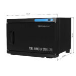 Chauffe-Serviettes Avec Stérilisateur Uv-C 16 L Noir 3
