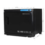 Chauffe-Serviettes Avec Stérilisateur Uv-C 23 L Noir 3