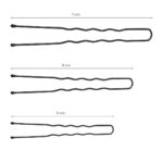 Chignons De Coiffure Pour Cheveux E-65 300 Pièces 7 Cm Noir 4