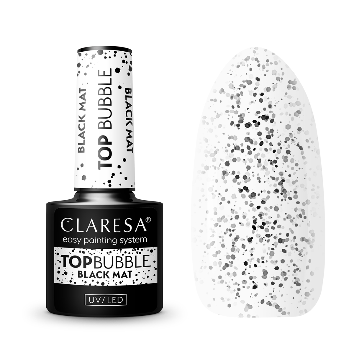 Claresa Top Bubble Noir Mat Sans Essuyage -5G Claresa Top Bubble Noir Mat Sans Essuyage -5G