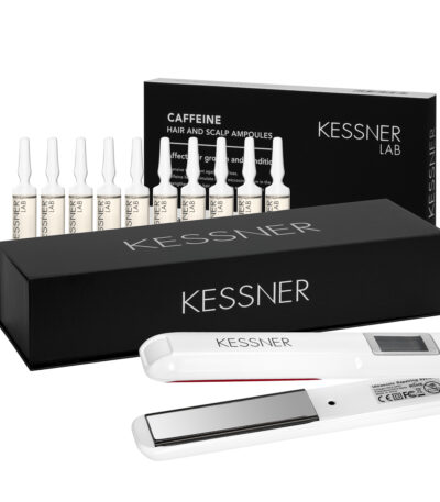 Coffret De Soins Capillaires Et D'Ampoules À La Caféine Kessner Lab