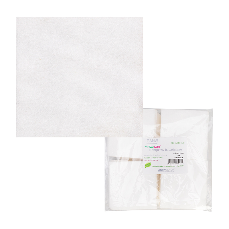 Compresses De Coton Naturalline 150 G 16 Compresses De Coton Naturalline 150 G 16