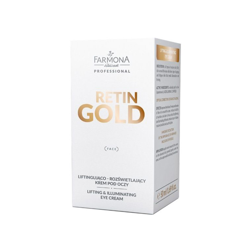 Crème Contour Des Yeux Liftante Et Illuminatrice Farmona Retin Gold 50 Ml Crème Contour Des Yeux Liftante Et Illuminatrice Farmona Retin Gold 50 Ml
