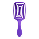 Ensemble Brosse À Cheveux Flexible O-327 Violette Et Ampoules De Caféine Kessner Lab 4