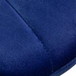 Fauteuil Cosmétique 4Rico Qs-186 En Velours Bleu Marine 4