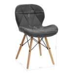 Fauteuil Cosmétique 4Rico Qs-186 En Velours Gris 8
