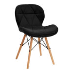 Fauteuil Cosmétique 4Rico Qs-186 En Velours Noir