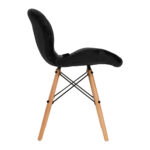 Fauteuil Cosmétique 4Rico Qs-186 En Velours Noir 1