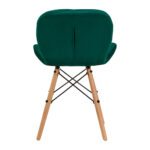 Fauteuil Cosmétique 4Rico Qs-186 En Velours Vert 3