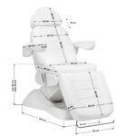 Fauteuil Cosmétique Électrique Lux 4M Blanc Avec Berceau 16