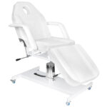 Fauteuil Cosmétique Hydraulique Basique 210 Blanc Sur Roulettes 2