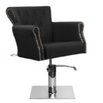 Fauteuil De Barbier Avec Système Capillaire Ber 8541 Noir 1