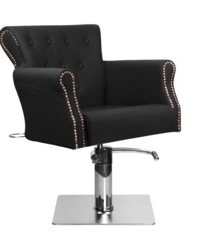 Fauteuil De Barbier Avec Système Capillaire Ber 8541 Noir