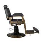 Fauteuil De Barbier Gabbiano Boss Hd Old Leather Noir 2