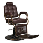 Fauteuil De Barbier Gabbiano Boss Marron 5