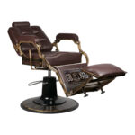 Fauteuil De Barbier Gabbiano Boss Marron 6