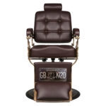 Fauteuil De Barbier Gabbiano Boss Marron 1