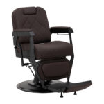 Fauteuil De Barbier Gabbiano Bruno Avec Cadre Noir Et Marron