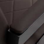 Fauteuil De Barbier Gabbiano Bruno Avec Cadre Noir Et Marron 17