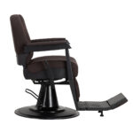 Fauteuil De Barbier Gabbiano Bruno Avec Cadre Noir Et Marron 3