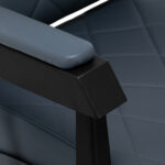 Fauteuil De Barbier Gabbiano Bruno Avec Cadre Noir Graphite 5