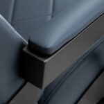 Fauteuil De Barbier Gabbiano Bruno Avec Cadre Noir Graphite 16