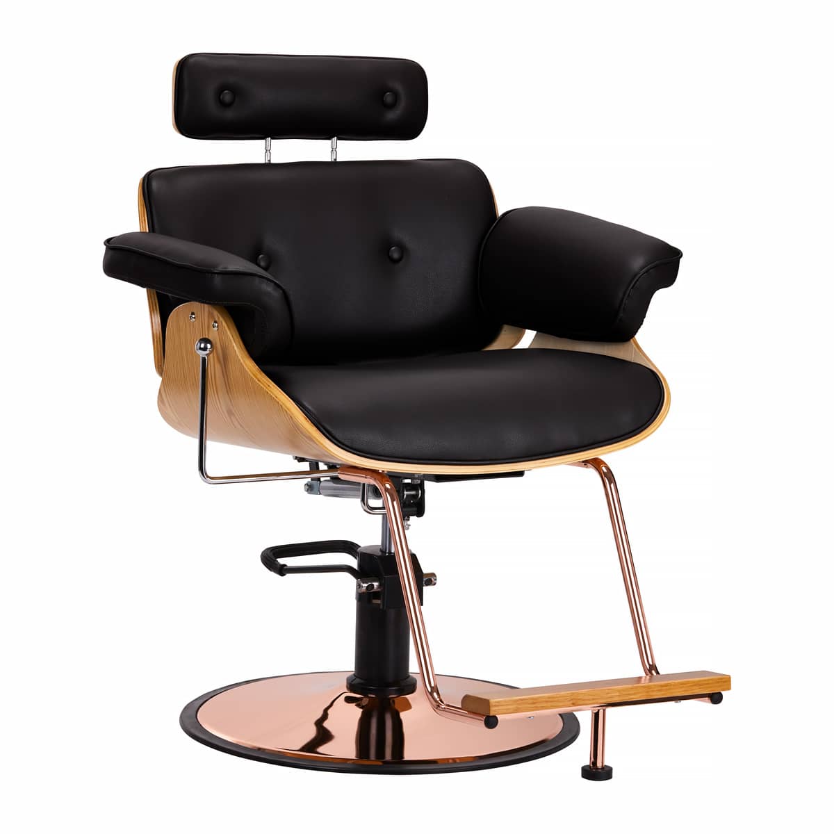 Fauteuil De Barbier Gabbiano Florence Avec Appui-Tête Noir Réglable Fauteuil De Barbier Gabbiano Florence Avec Appui-Tête Noir Réglable