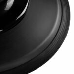 Fauteuil De Barbier Gabbiano Francesco En Graphite Avec Cadre Noir Brossé 12